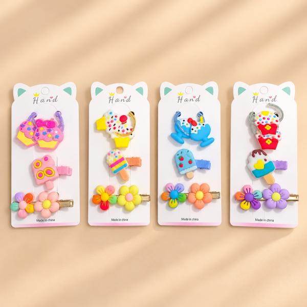 Fashion Alley flower Hair Pin For kids Pack Of 48 pc