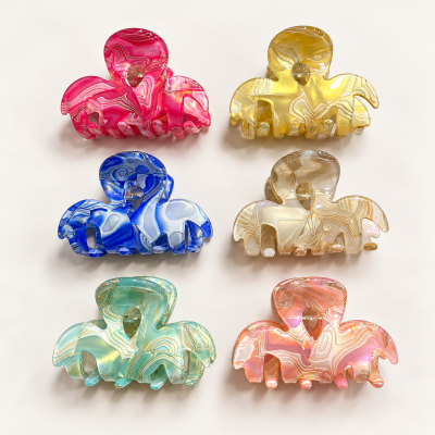 Fashion Alley 5 Cm Leidona Hair Claw For Women Pack Of 12 Pc