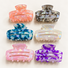 Fashion Alley 5 Cm Leidona Hair Claw For Women Pack Of 12 Pc