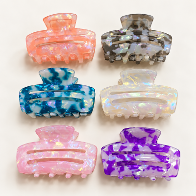 Fashion Alley 5 Cm Leidona Hair Claw For Women Pack Of 12 Pc