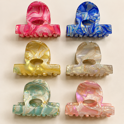 Fashion Alley 5 Cm Leidona Hair Claw For Women Pack Of 12 Pc