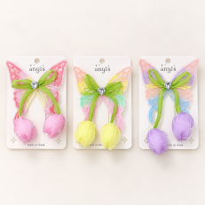 Fashion Alley butterfly Hair Pin For Kids Pack Of 12 Card
