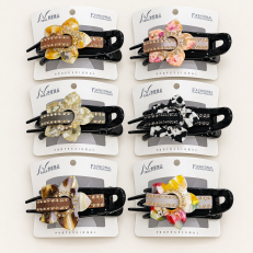 Fashion Alley 10 Cm Korean Panza Hair Claw For Women Pack Of 12 Pc