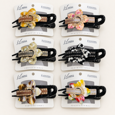 Fashion Alley 10 Cm Korean Panza Hair Claw For Women Pack Of 12 Pc
