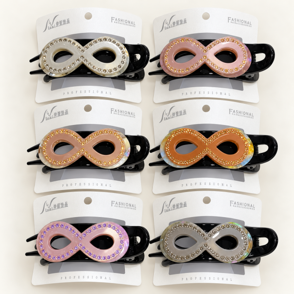 Fashion Alley 10 Cm Korean Panza Hair Claw For Women Pack Of 12 Pc