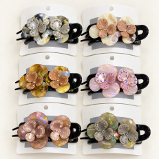 Fashion Alley 10 Cm Korean Panza Hair Claw For Women Pack Of 12 Pc