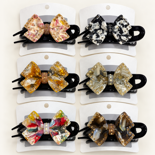 Fashion Alley 10 Cm Korean Panza Hair Claw For Women Pack Of 12 Pc