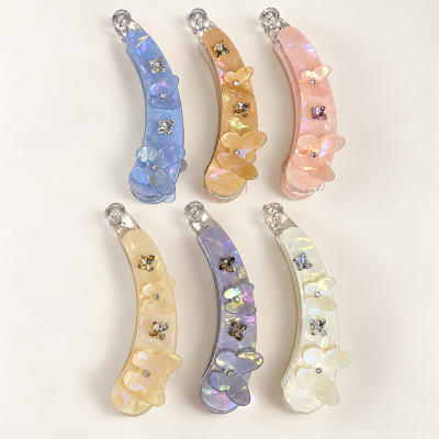 Leidona 10 Cm Banana Clip For Women Pack Of 12 Pc 