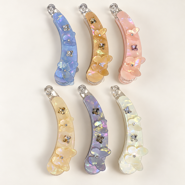 Leidona 10 Cm Banana Clip For Women Pack Of 12 Pc 