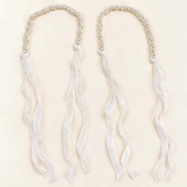 Fashion Alley White Tiara For Women Pack Of 12 Pc