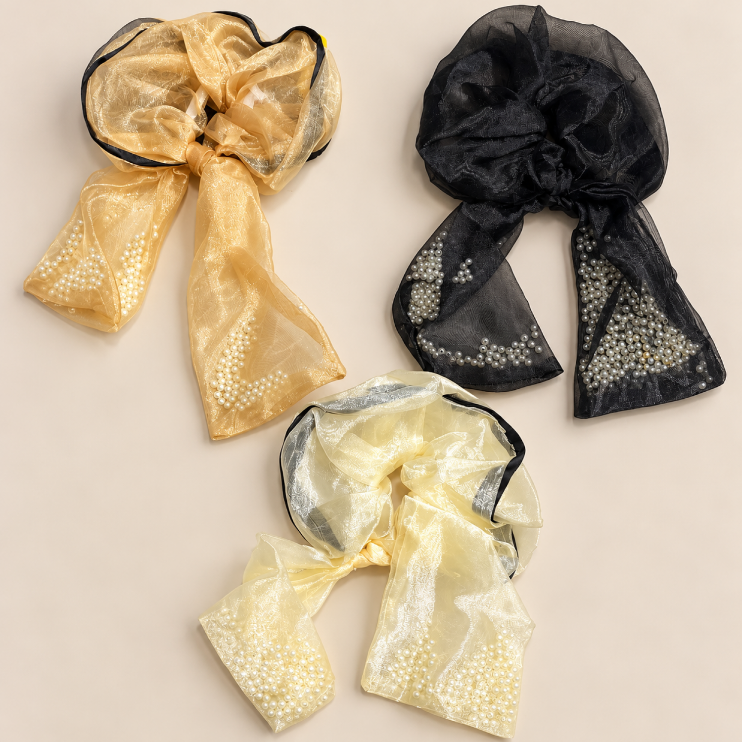 Fashion Alley Hair Scrunchies For Women Pack Of 12 Pc