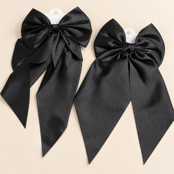 Fashion Alley Black Bow Pin For Women Pack Of 12 Pc 