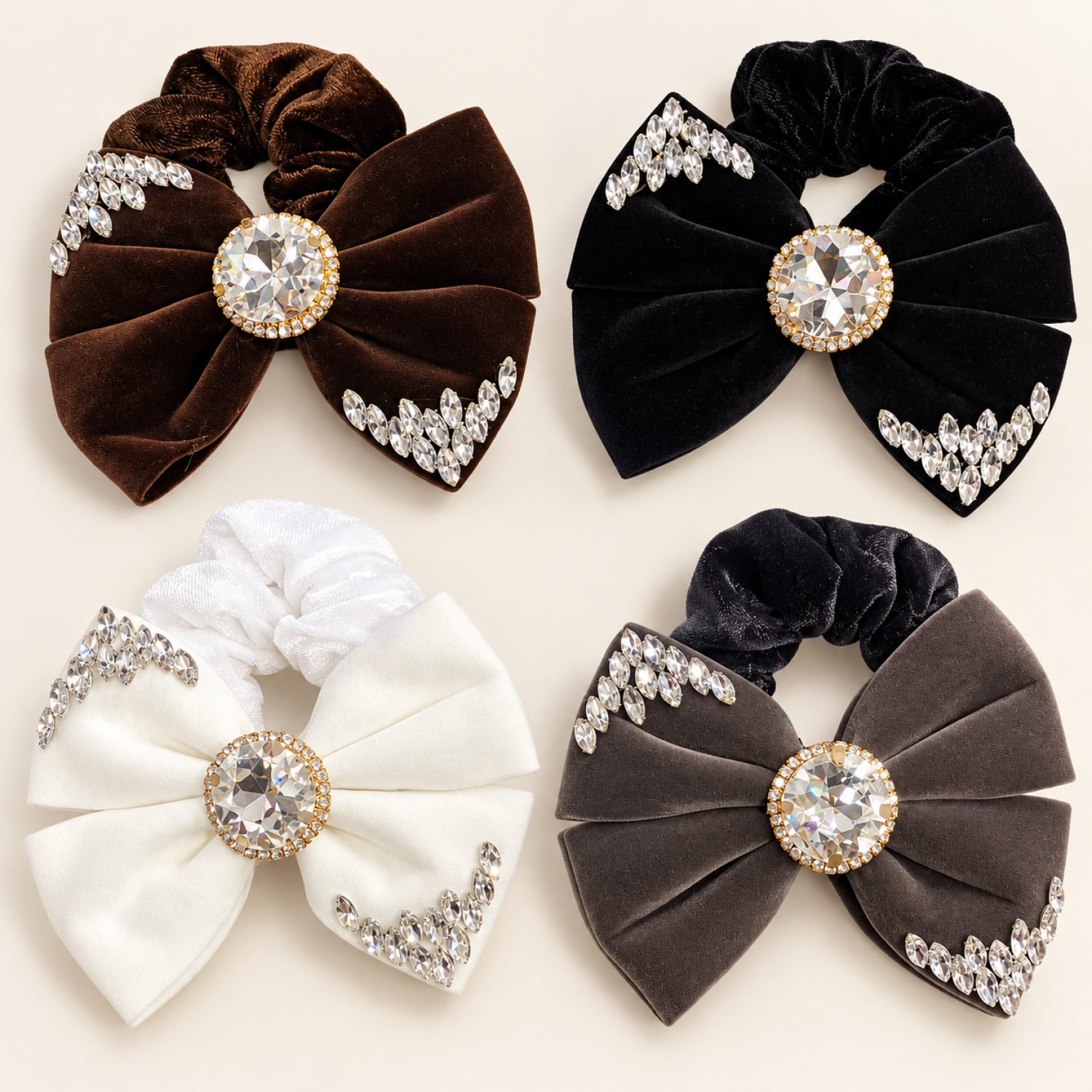 Fashion Alley Hair Scrunchies For Women Pack Of 12 