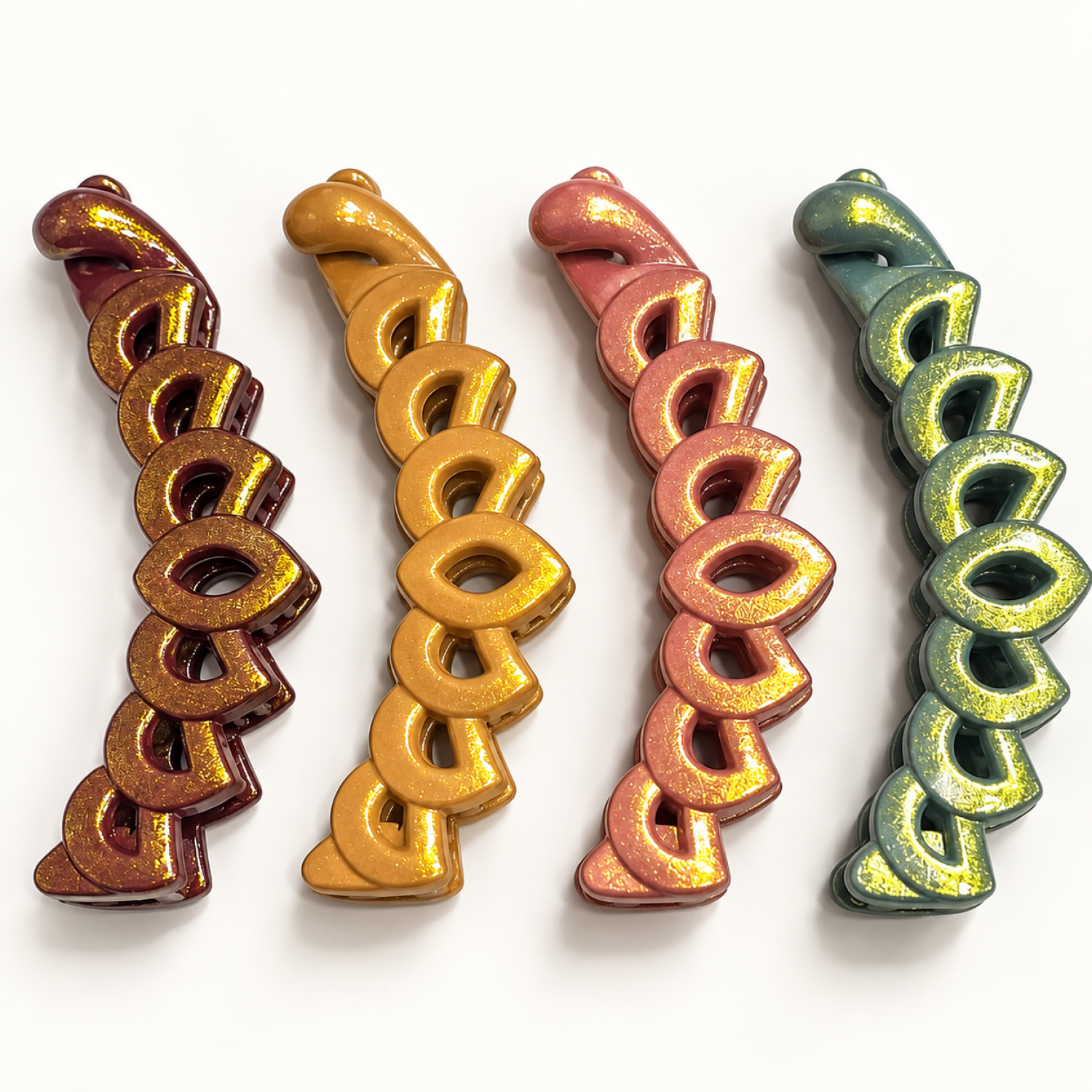 Fashion Alley 8 Cm Banana Clip For Women Pack Of 12 Pc