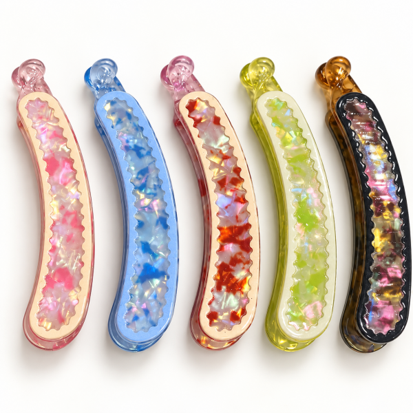 Fashion Alley 11 Cm Banana Clip For Women Pack Of 12 Pc
