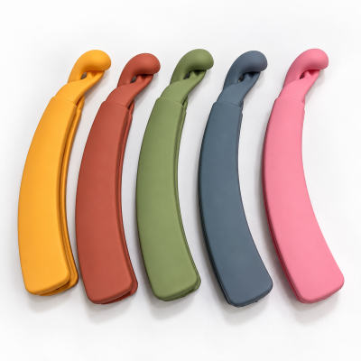 Fashion Alley 10 Cm Matt Banana Clip For Women Pack Of 12 Pc