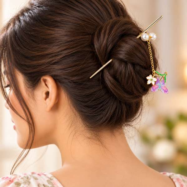Fashion Alley Chinese Style Hair Sticks Handmade Hair Clip For Women Pack Of 12 Pc