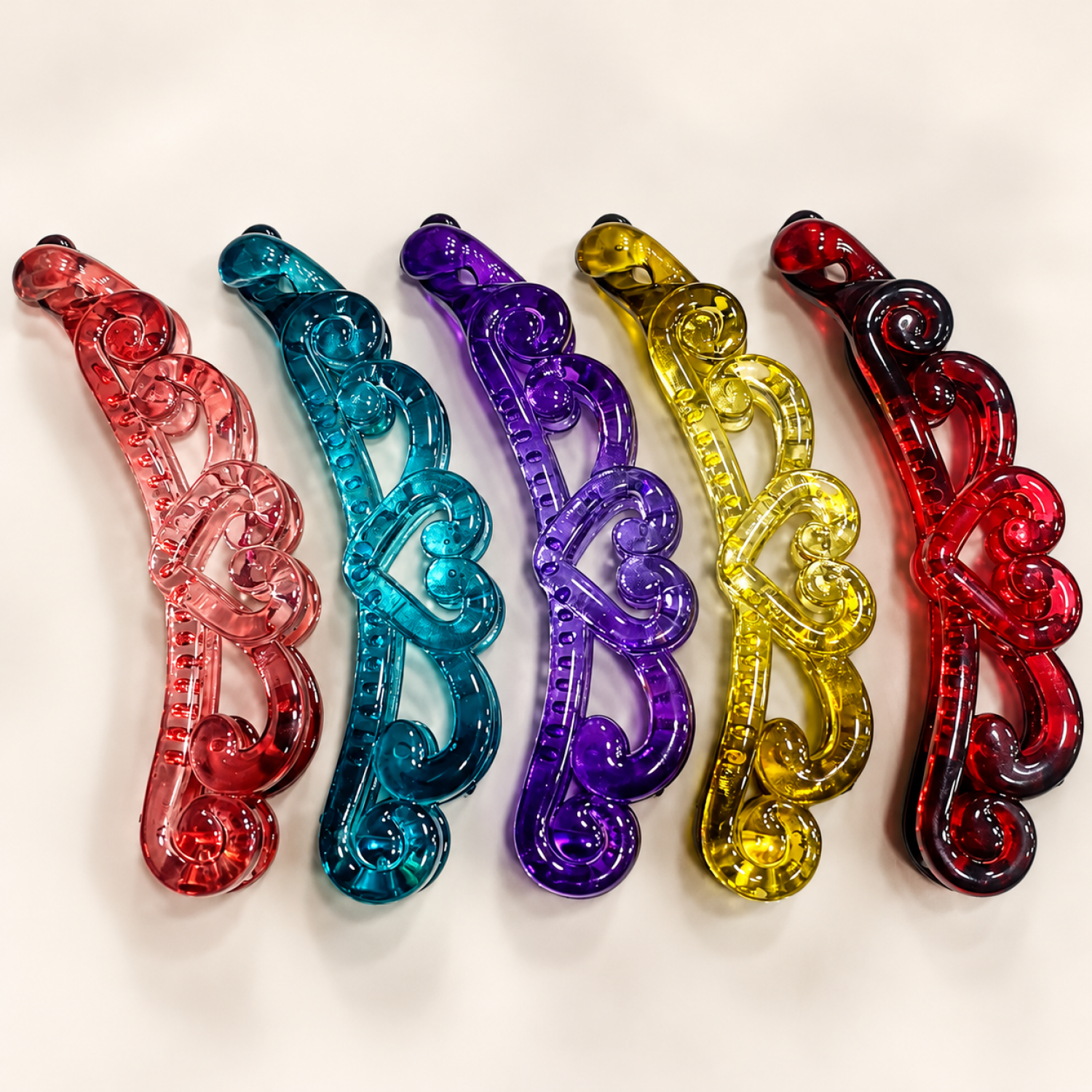Fashion Alley 10 Cm Banana Clip For Women Pack Of 12 Pc