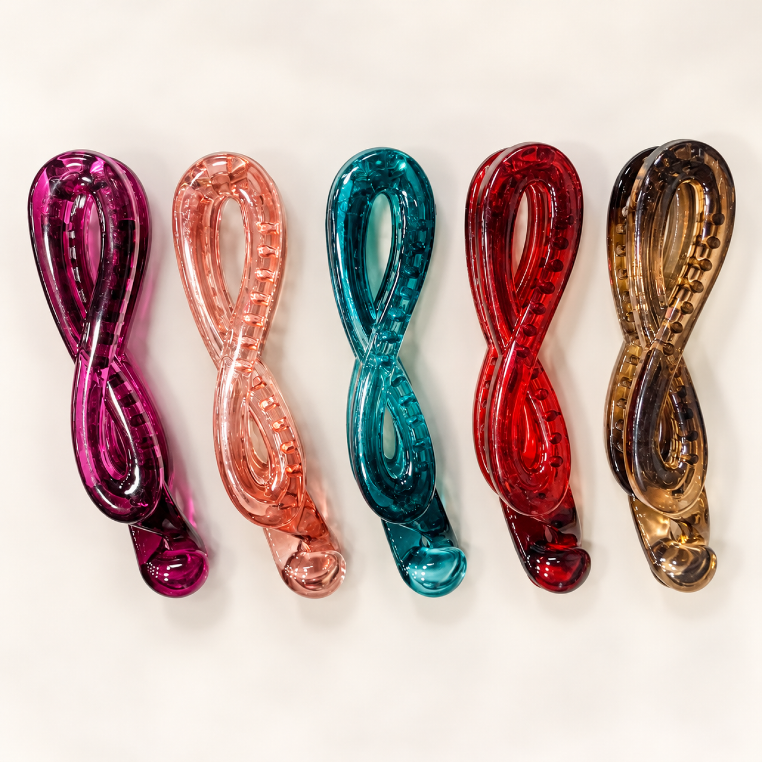 Fashion Alley 8 Cm Banana Clip For Women Pack Of 12 Pc