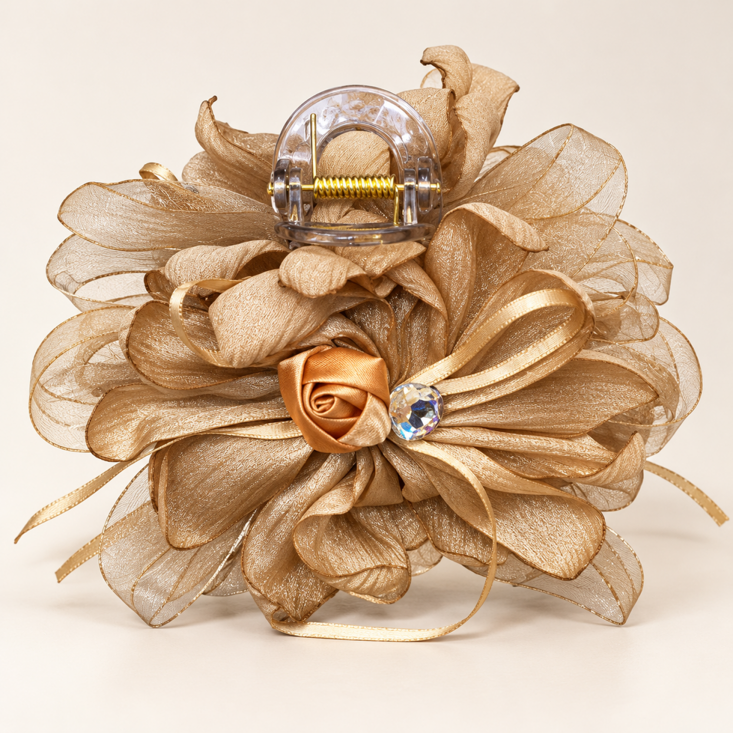 Fashion Alley 12Cm Flower design Hair Claw For Women Pack Of 12