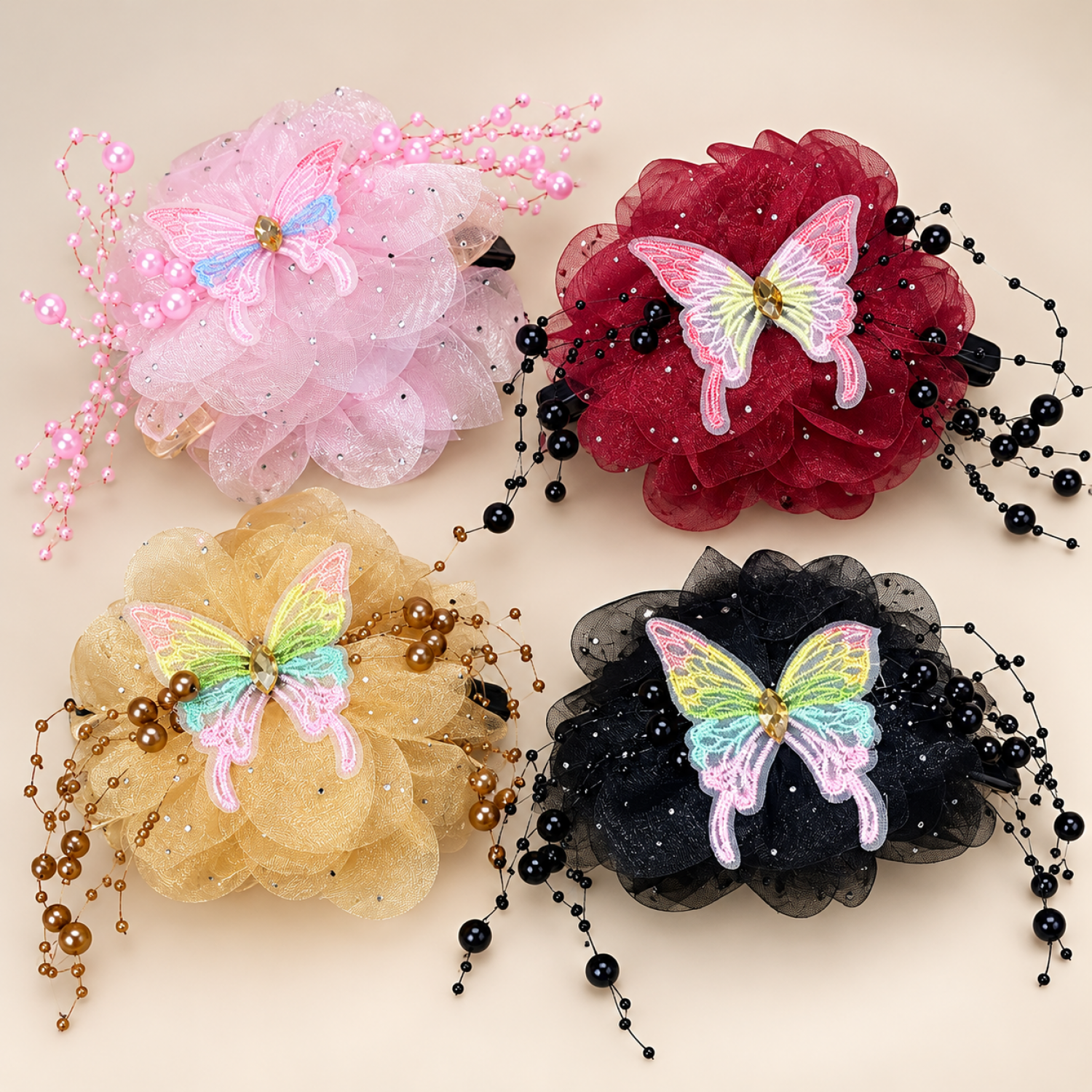 Fashion Alley 12 Cm Hair Claw For Women Pack Of 12 Pc