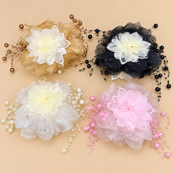 Fashion Alley Flower design Hair Claw for women Pack Of 12