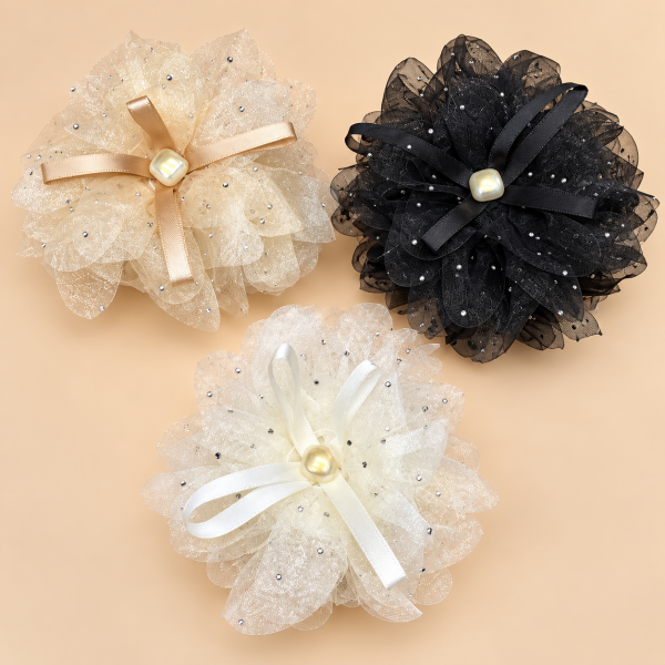 Fashion Alley Flower design Hair Claw for women Pack Of 12