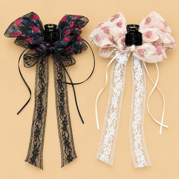 Fashion Alley Bow design Hair Claw for women Pack Of 12