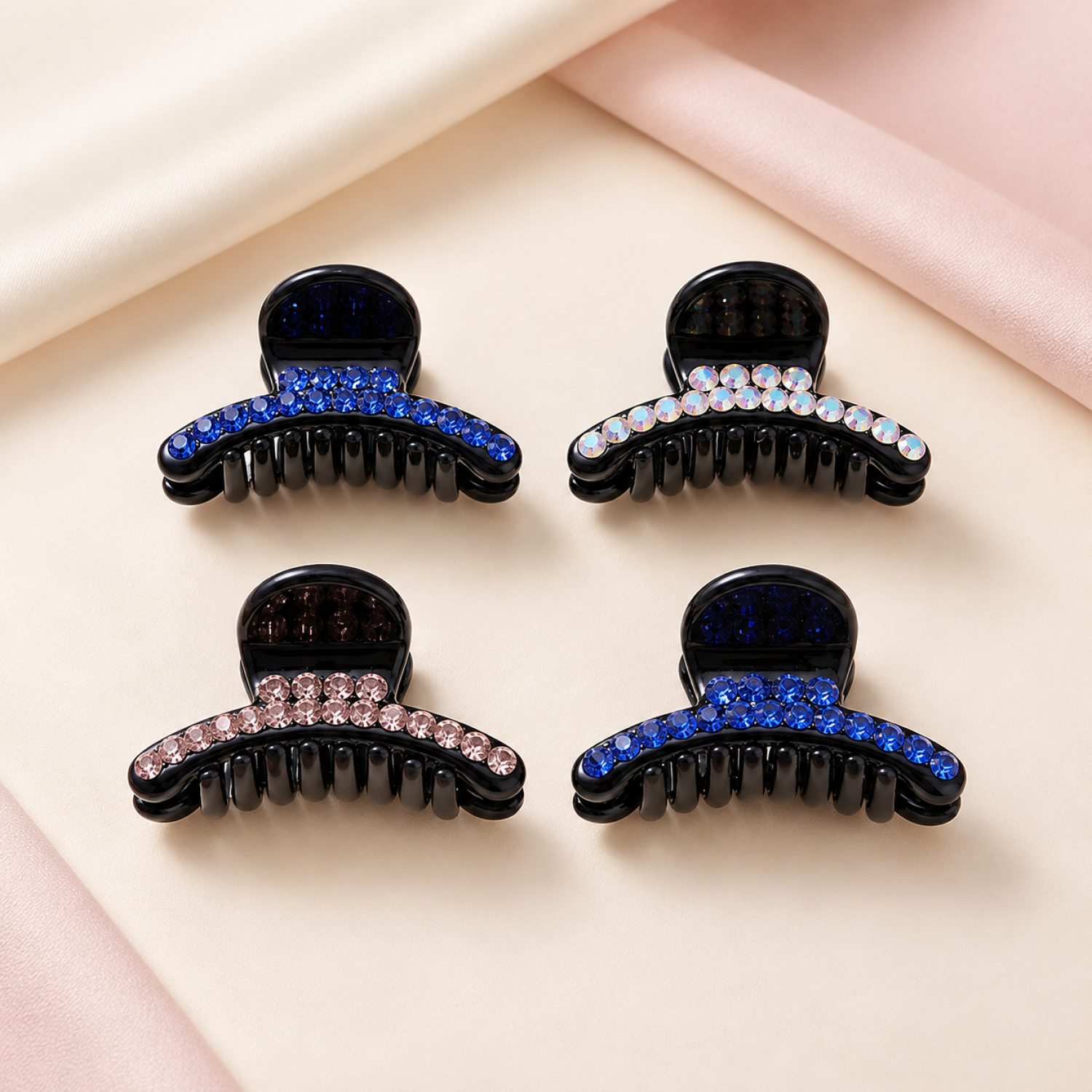 Fashion Alley 3.5Cm Hair claw for Women Pack Of 12 Pc