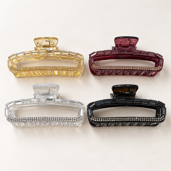 Fashion Alley 10  Cm Hair Claw For Women Pack Of 12