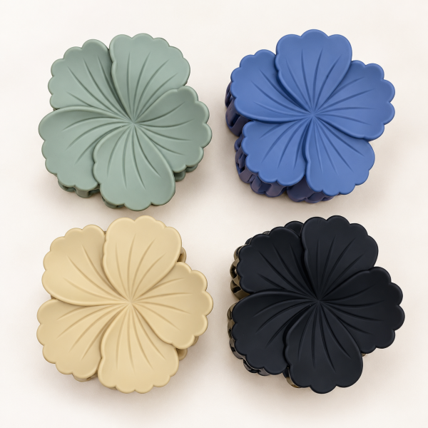 Fashion Alley 6 Cm Matt Hair Claw For Women Pack Of 12 Pc