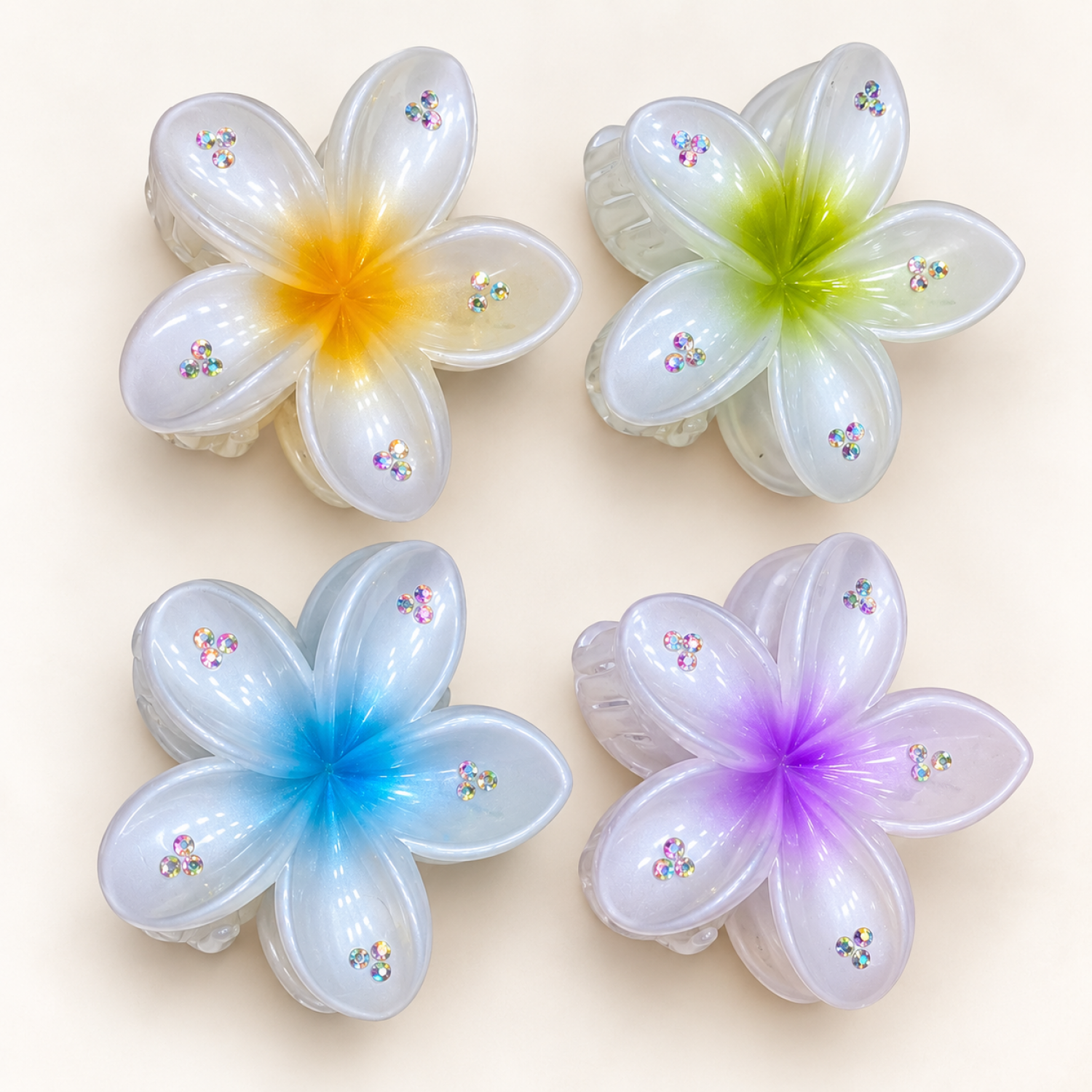 Fashion Alley 7.5 Cm Hair Claw For Women Pack Of 12 Pc