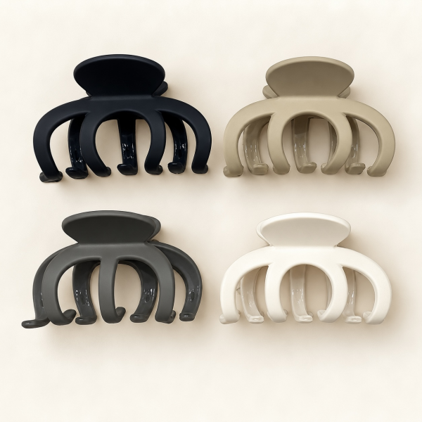 Fashion Alley 11 CM Hair Claw For Women Pack Of 10 Pc