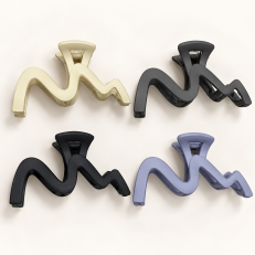 Fashion Alley 11 Matt CM Hair Claw For Women Pack Of 10 Pc