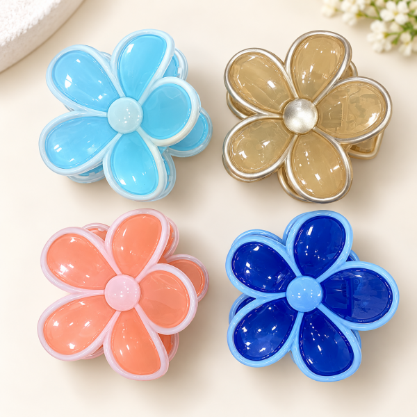 Fashion Alley 7.5 Cm Hair Claw For Women Pack Of 12 Pc