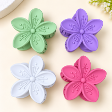 Fashion Alley 7.5 Cm Matt Hair Claw For Women Pack Of 12 Pc