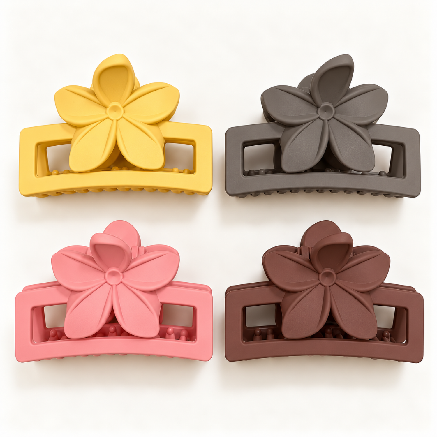 Fashion Alley 7 Cm Hair Claw For Women Pack Of 12 Pc