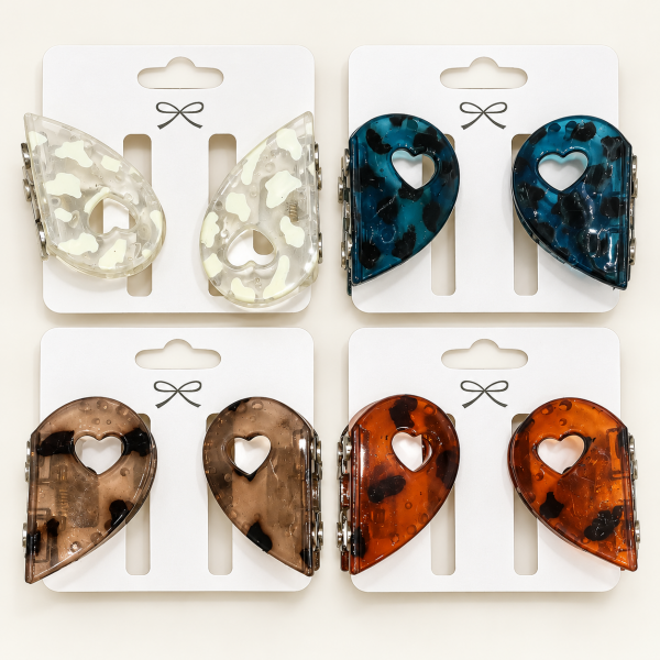 Fashion Alley 5 Cm Magnetic Hair Claw Pack Of 12 Pc