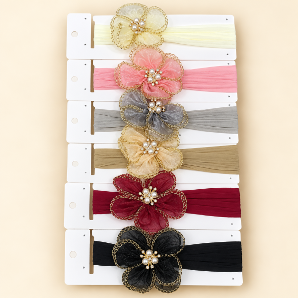 Fashion Alley New Born Baby Hair Band For Kids Pack Of 12 Pc