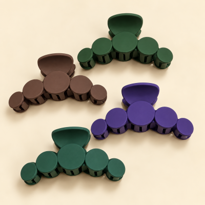 Fashion Alley 10 Cm Matt Hair Claw For Women Pack Of 12 Pc