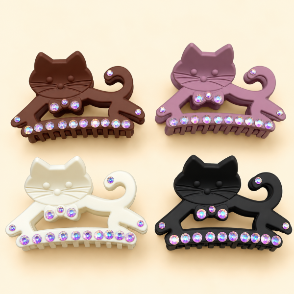 Fashion Alley 7 Cm Hair Claw For Women Pack Of 12 Pc