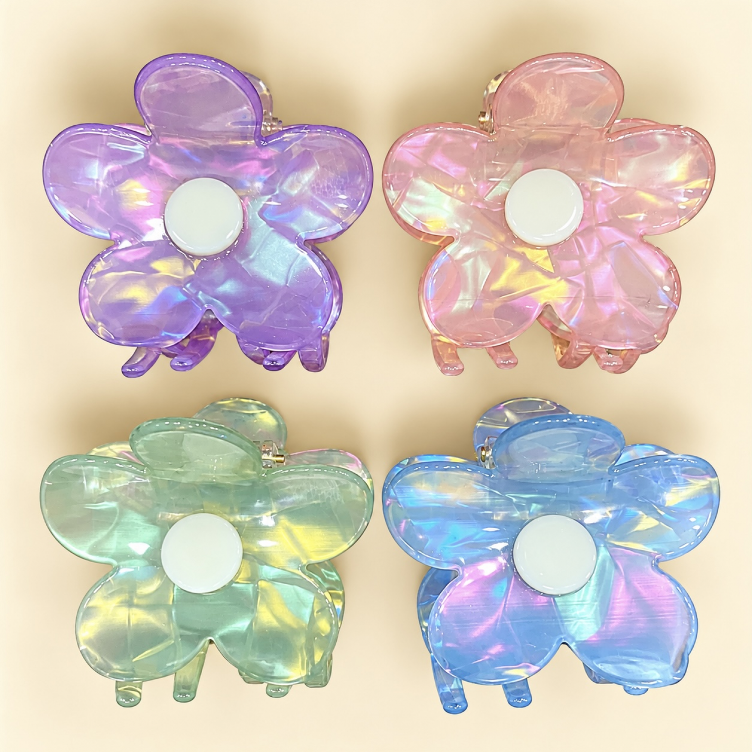 Fashion Alley 6 Cm Hair Claw For Women Pack Of 12 Pc