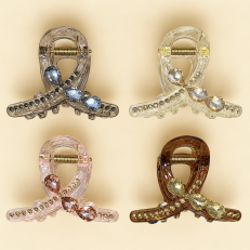 Fashion Alley 8 Cm Hair Claw For Women Pack Of 12 Pc