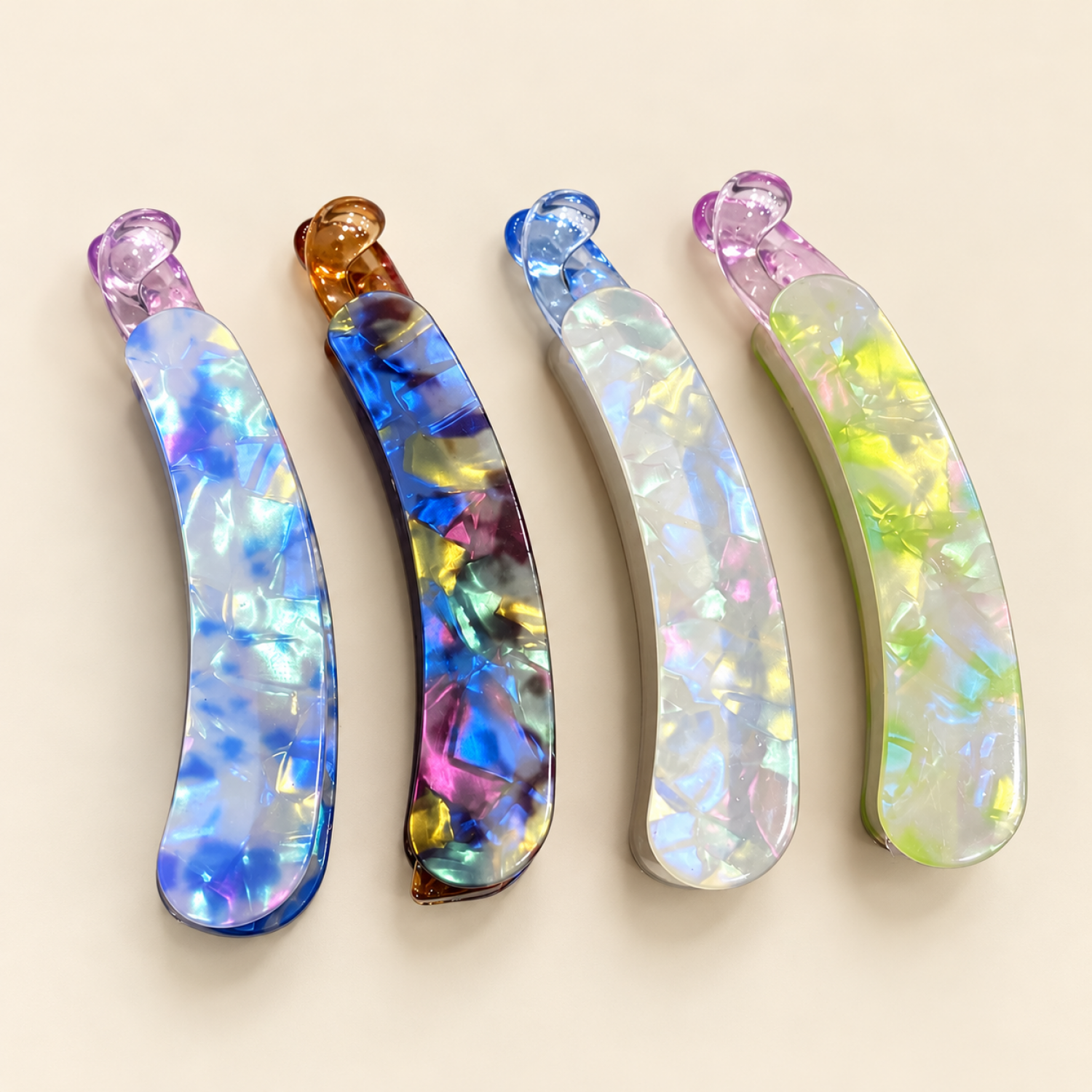Fashion Alley 8.5 Cm Banana Clip For Women Pack Of 12 Pc