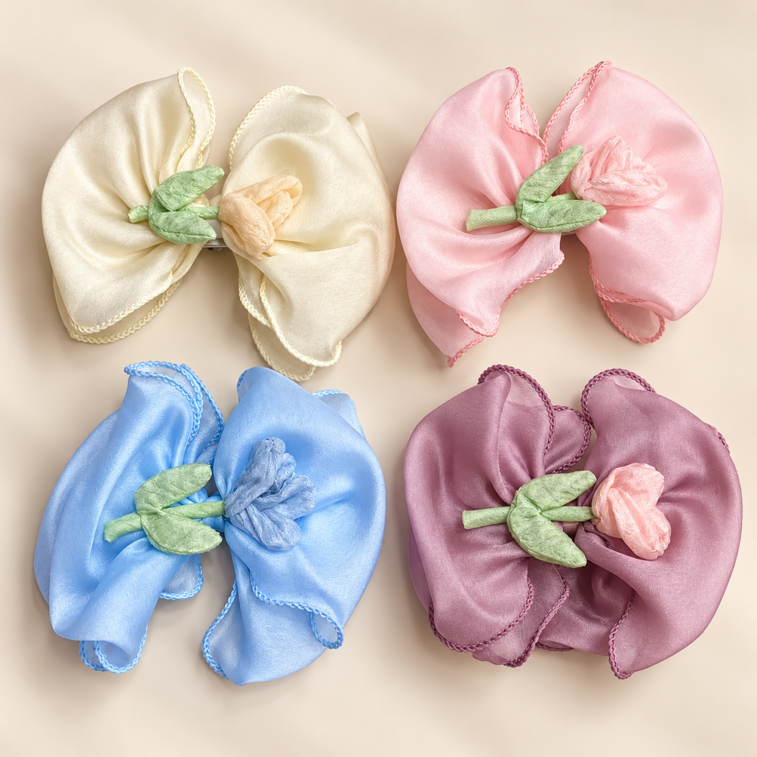 Fashion Alley Bow Design Hair Pin For Women Pack Of 5 Pc