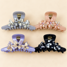 Fashion Alley 10 Cm Hair Claw For Women Pack Of 12 Pc