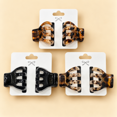 Fashion Alley 3.5 Cm Magnetic Hair Claw For Women Pack Of 12 Set 