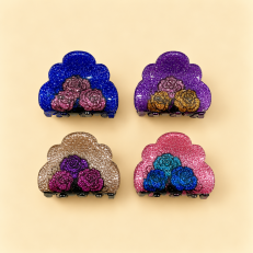 Fashion Alley 3 Cm Hair Claw For Women Pack Of 12 Pc