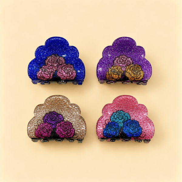 Fashion Alley 3 Cm Hair Claw For Women Pack Of 12 Pc