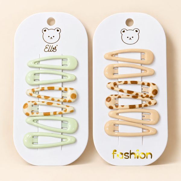 Fashion Alley Tic Tac Hair Pin For Kids Pack Of 12 Card 